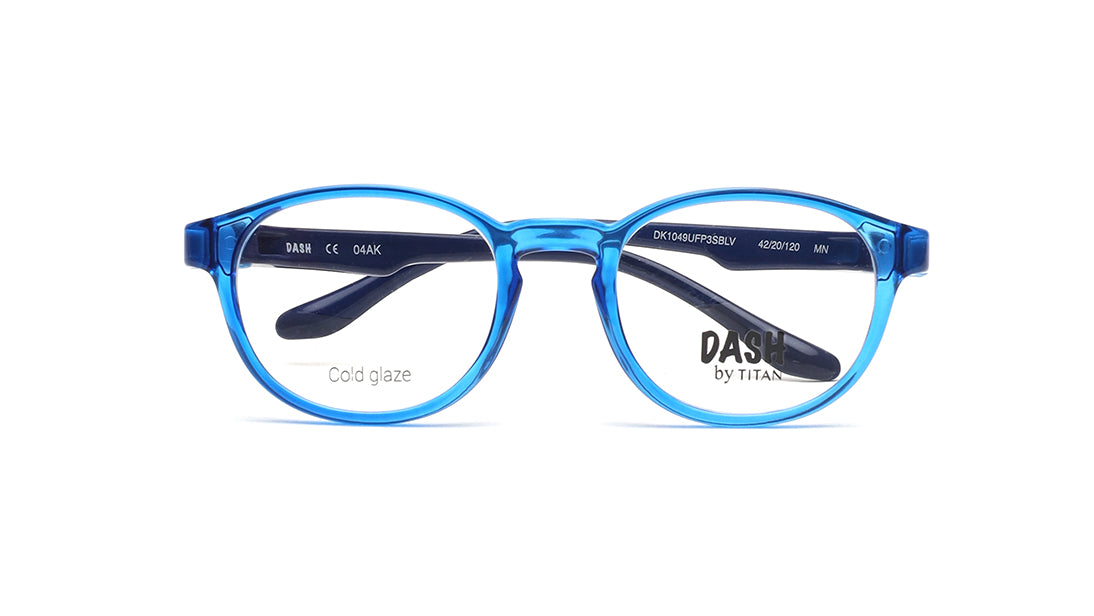 Blue Square Rimmed Kids Eyeglasses