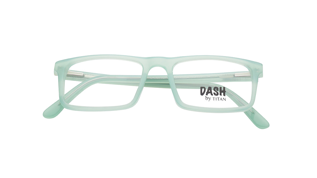 Green Rectangle Kids Rimmed Eyeglasses(DK1071UFP1MGRV|47)