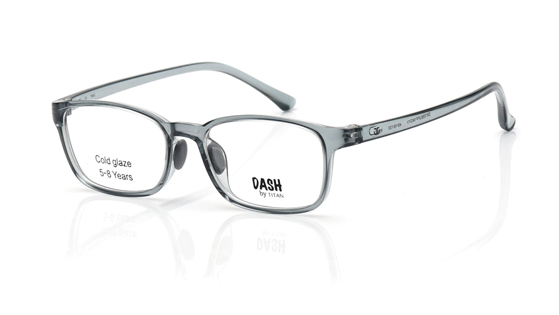 Grey Square Rimmed Eyeglasses for Kids