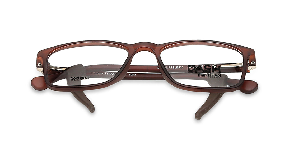 Brown Square Rimmed Eyeglasses (DK54UFP2LBRV|47)