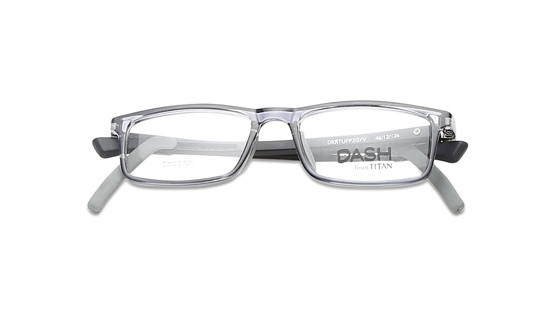 Grey Rectangle Rimmed Eyeglasses (DKRTUFP2GYV|47)