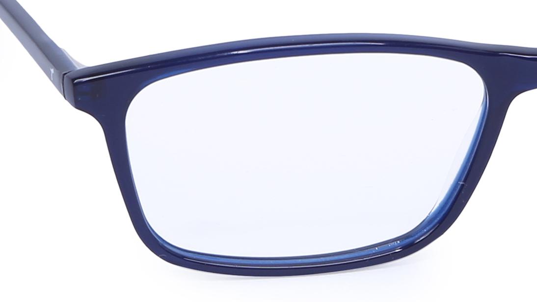 Blue Rectangle Rimmed Eyeglasses (EW1002UFP1|52)