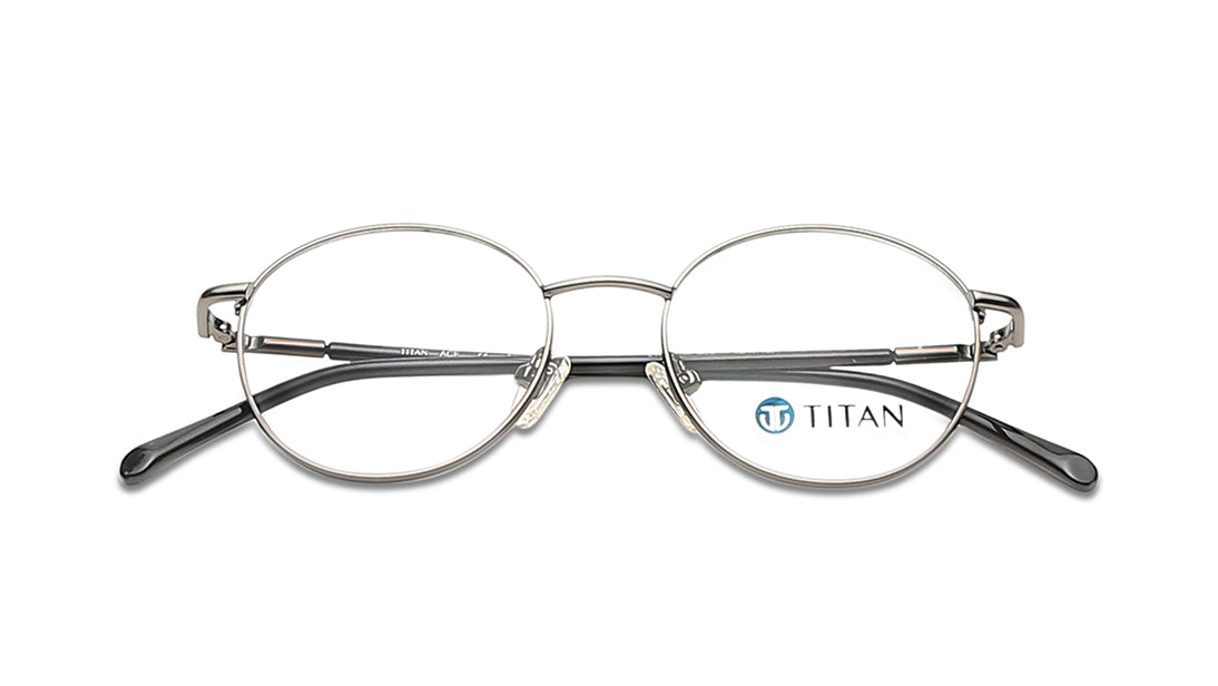 Grey Round Rimmed Eyeglasses for Men