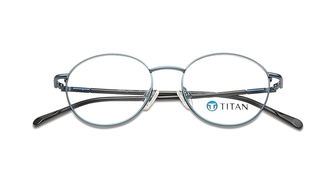 Blue Round Rimmed Eyeglasses for Men