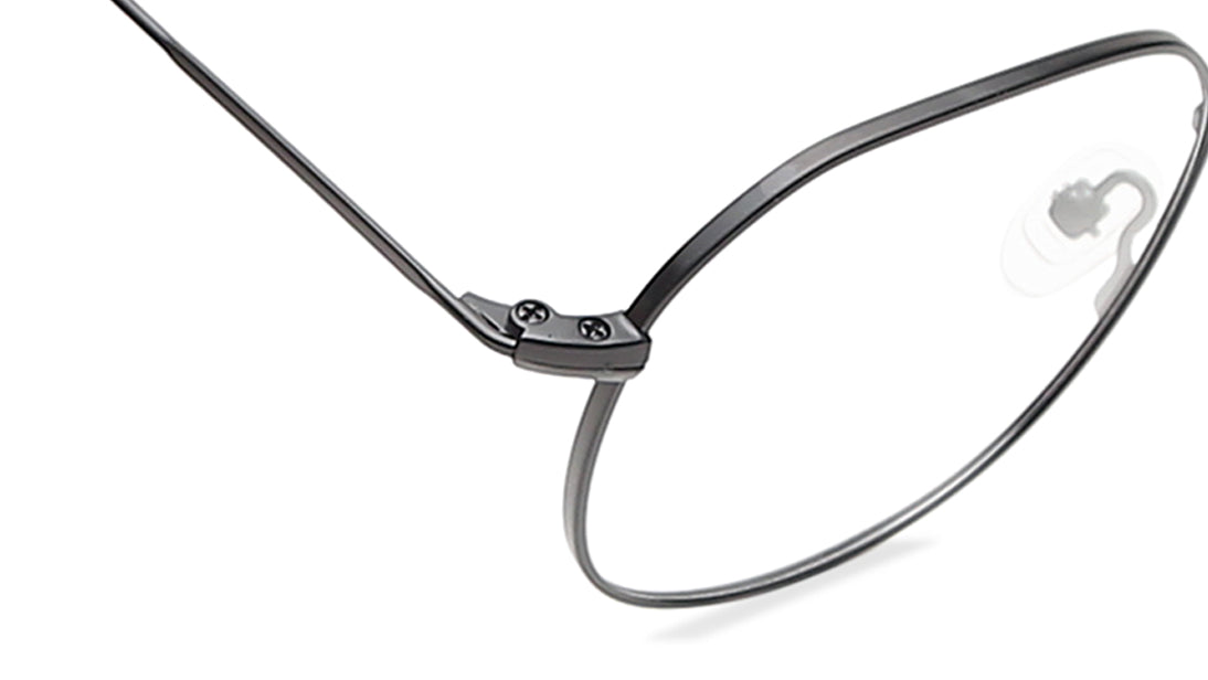 Grey Square Rimmed Eyeglasses for Men