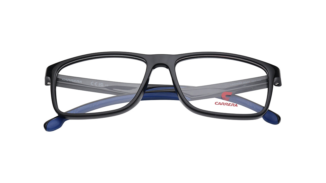 Black Rectangle Rimmed Eyeglasses for Men and Women