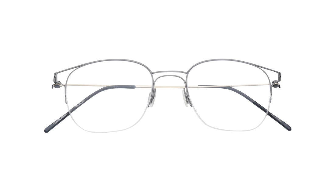 Orleans - Grey Semi-Rimmed Eyeglasses