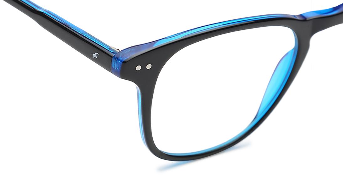 Blue Rectangle Rimmed Eyeglasses from Fastrack-FT1156UFP4PL067