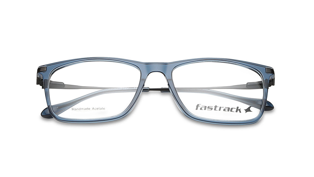 Blue Square Rimmed Eyeglasses (FT1165MFC2V|55)