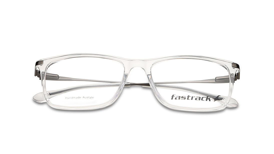 Transparent Square Rimmed Eyeglasses (FT1165MFC3V|55)