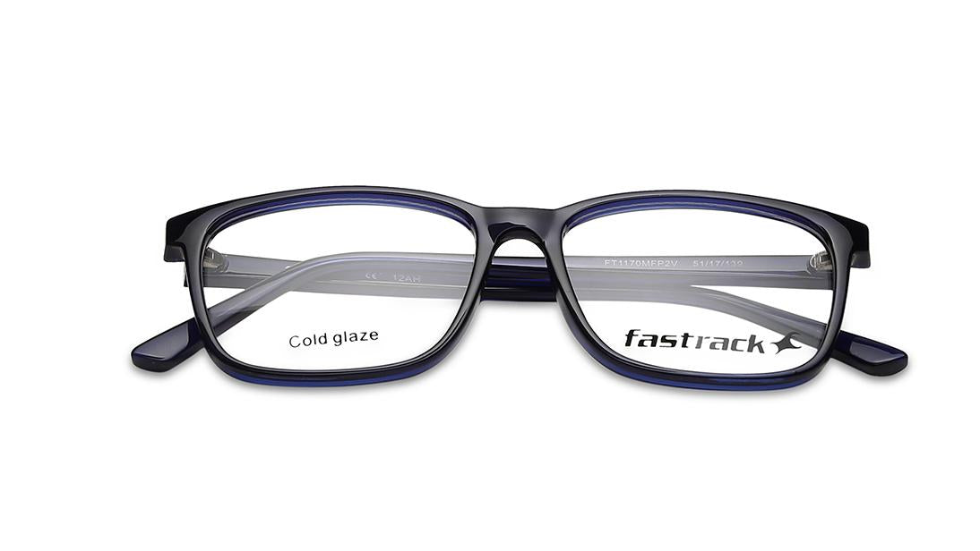 Blue Square Rimmed Eyeglasses (FT1170MFP2V|51)