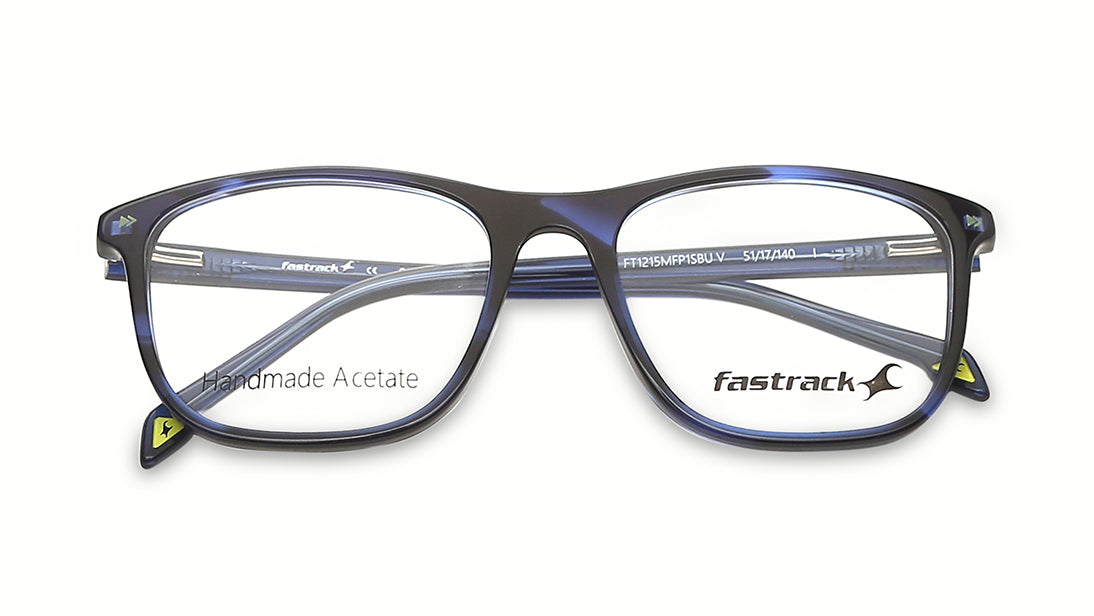 Verve Blue Wayfarer Rimmed Eyeglasses (FT1215MFP1SBUV|51)