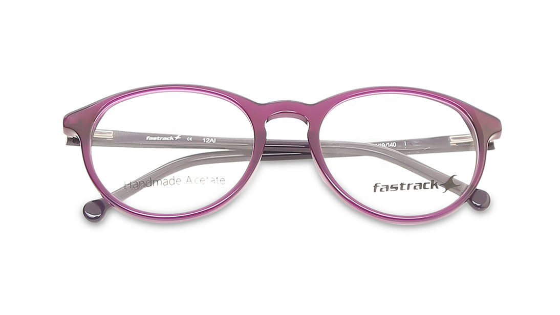 Bloom Purple Round Rimmed Eyeglasses (FT1222UFP1MPRFGV|51)