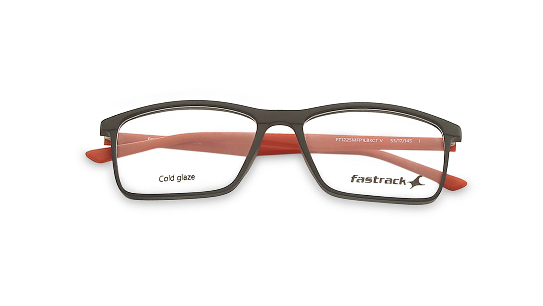 Black Rectangle Rimmed Eyeglasses (FT1225MFP1LBKCTV|53)