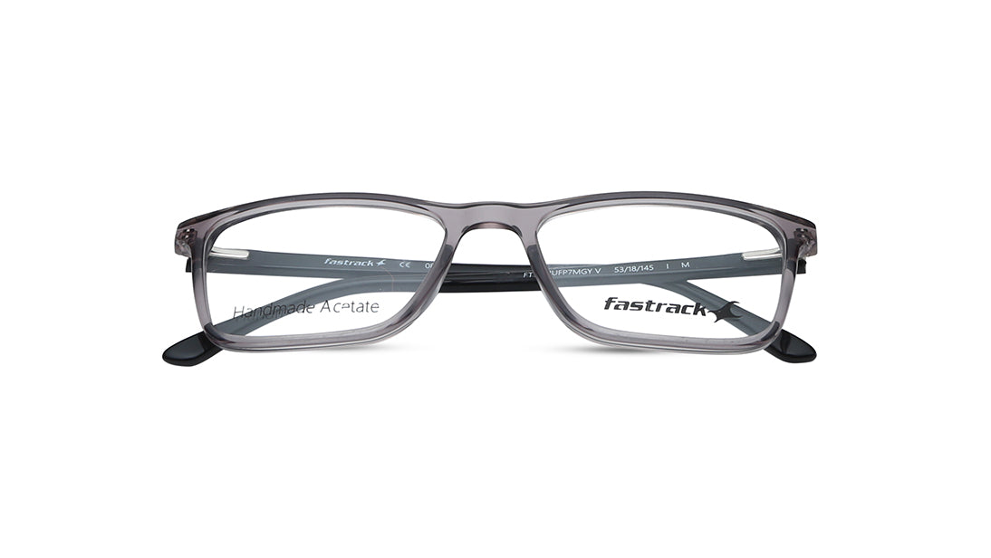 Rectangle Rimmed Unisex Eyeglasses (FT1252UFP7MGYV|53)