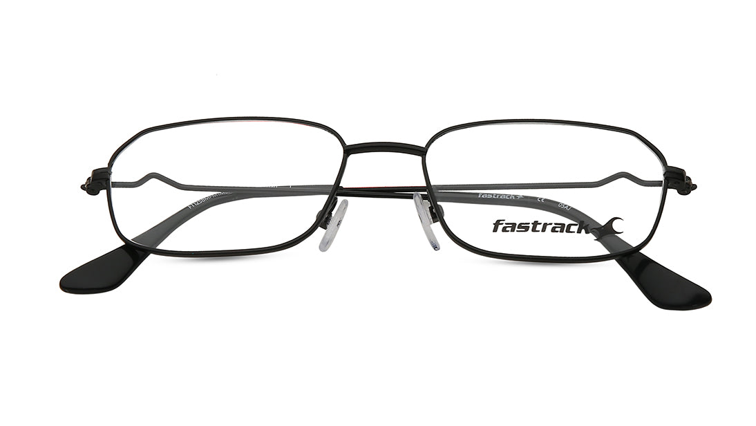 Black Rectangle Rimmed Eyeglasses (FT1258MFM1MBKV|52)