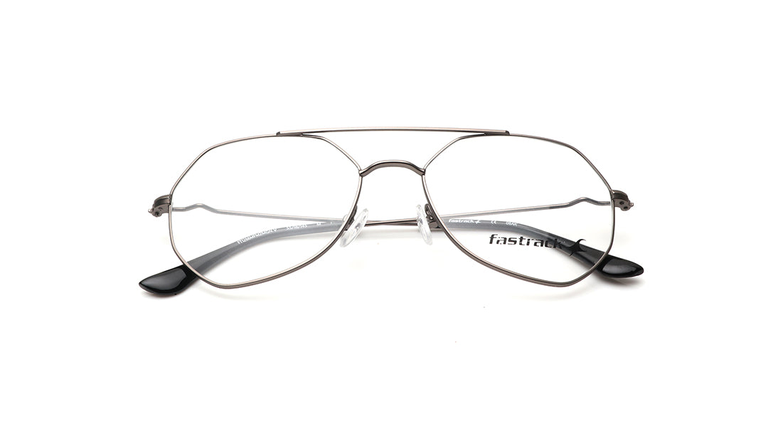 Gun Metal Rimmed Men Eyeglasses (FT1266MFM2MGNV|55)