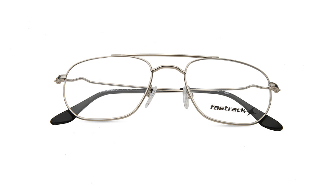 Silver Square Rimmed Eyeglasses (FT1271MFM2MSLV|52)
