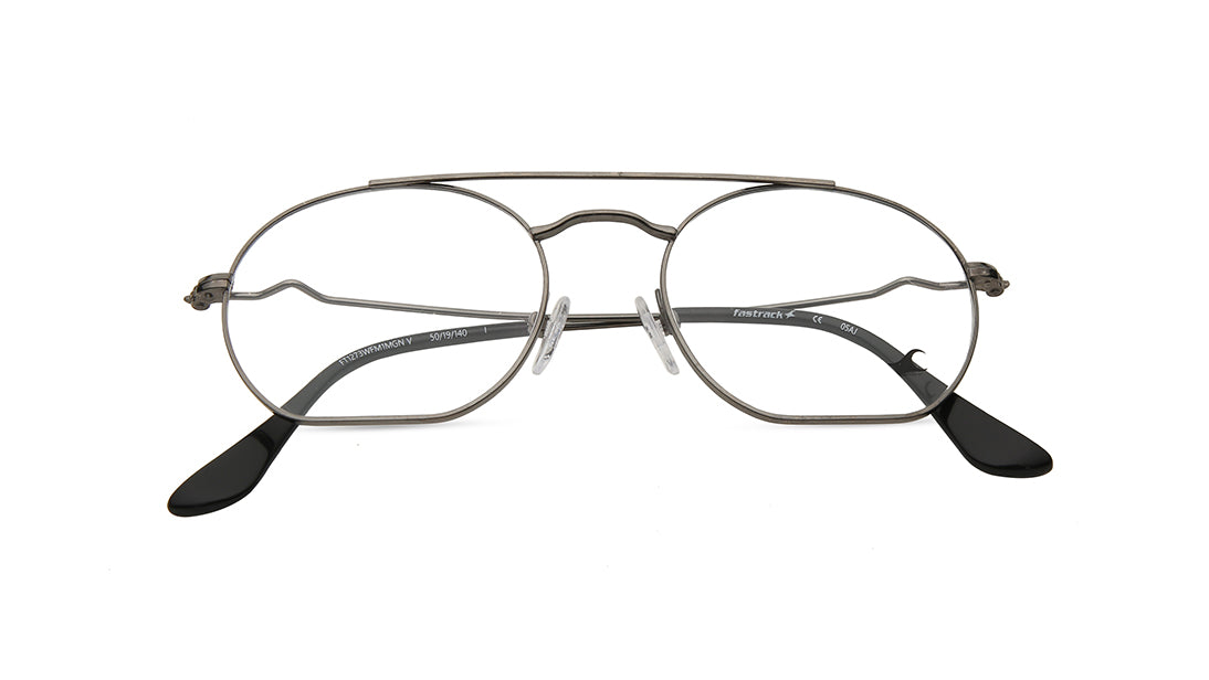 GunMetal Round Rimmed Eyeglasses (FT1273WFM1MGNV|50)