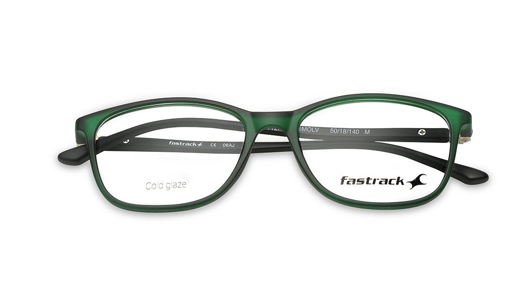 Green CatEye Women Eyeglasses (FT1278WFP6MOLV|50)