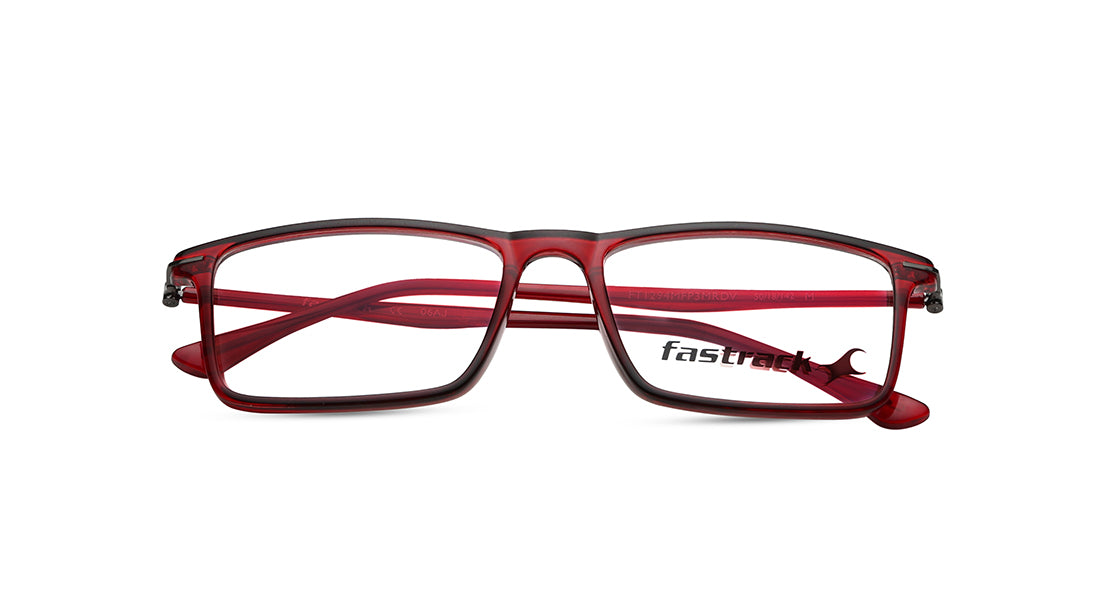 Red Rectangle Men Eyeglasses ( FT1294MFP3MRDV|54)