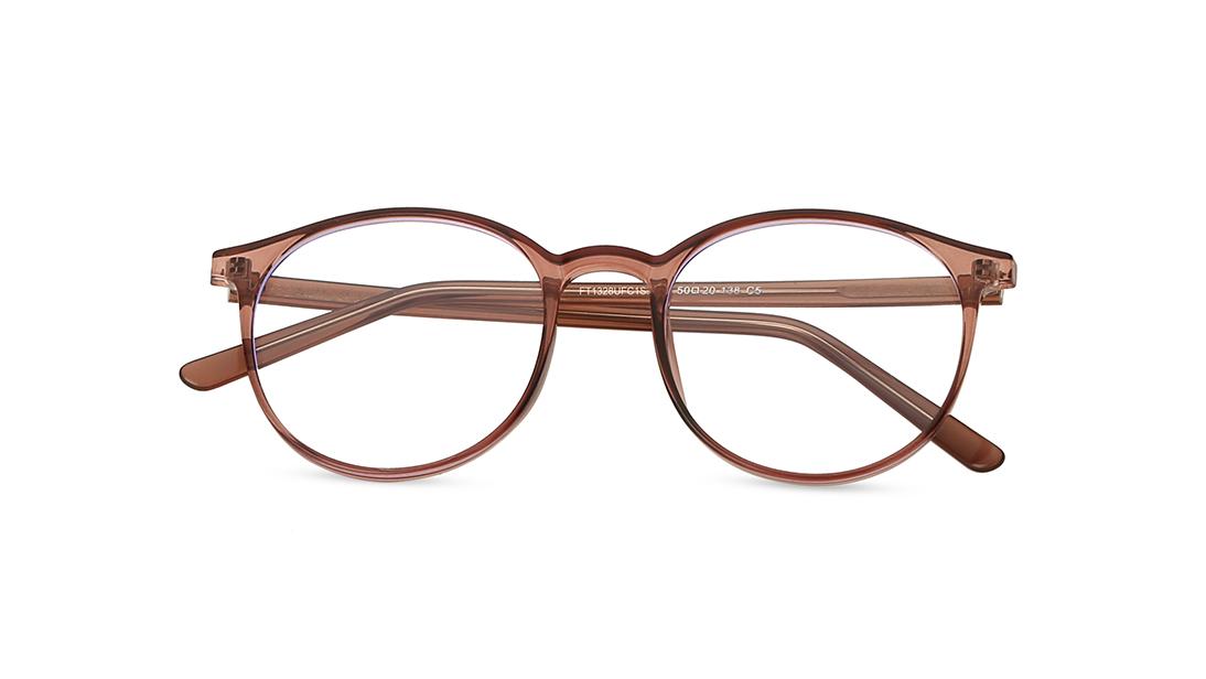 Purple Square Unisex Eyeglasses ( FT1328UFC1SPRV|50)