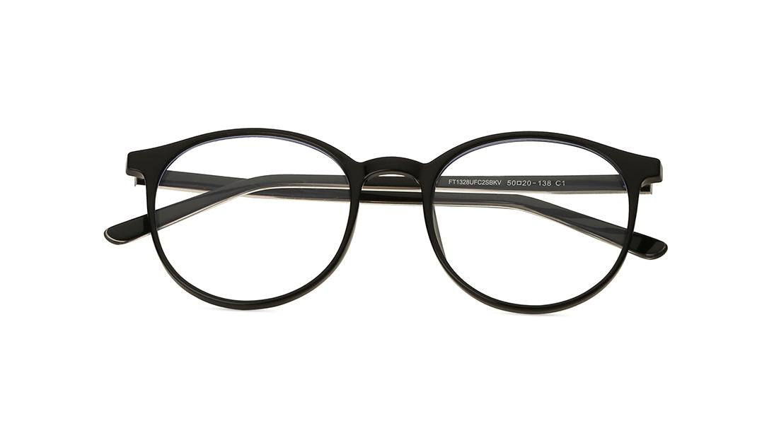 Black Square Unisex Eyeglasses ( FT1328UFC2SBKV|50)