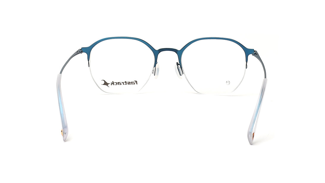 Blue Semi-Rimmed Unisex Eyeglasses (FT1358UHM2MBUV|53)
