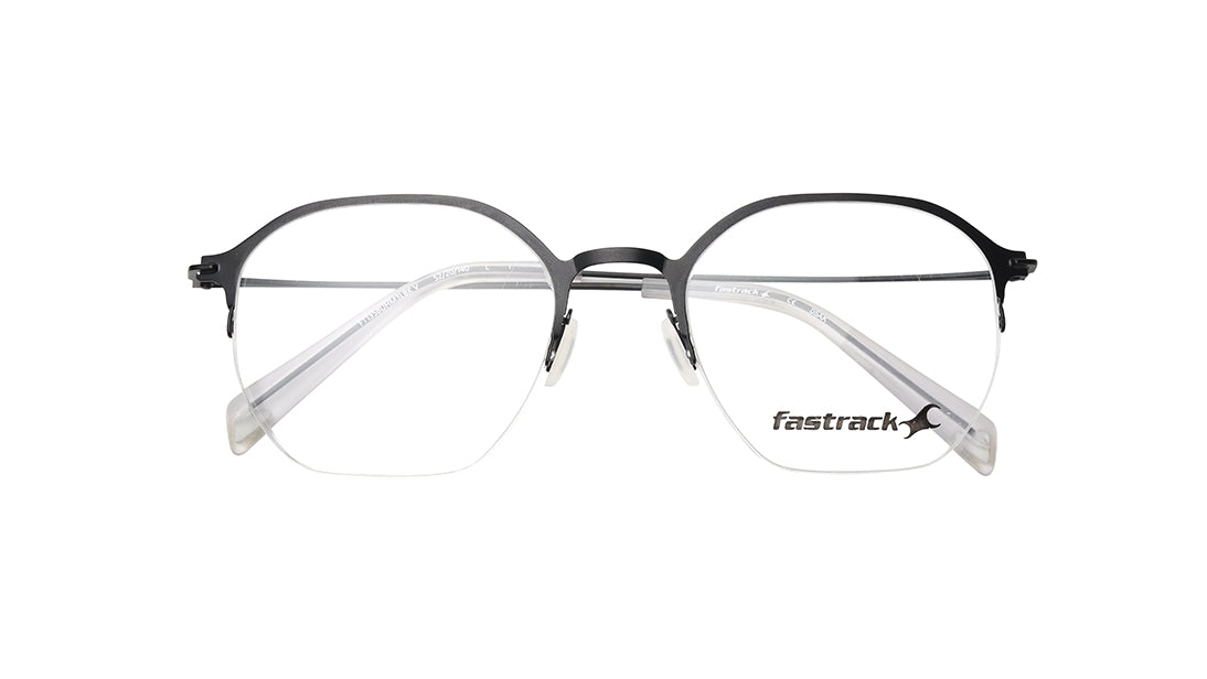 Black Semi-Rimmed Unisex Eyeglasses (FT1358UHM3LBKV|53)