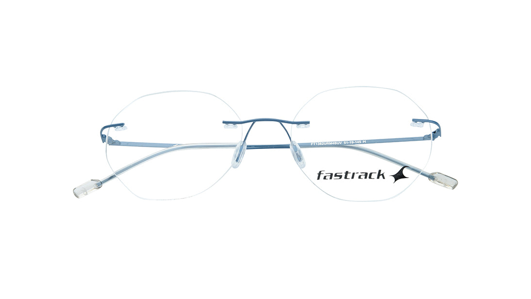 Blue Rimless Unisex Eyeglasses (FT1382URM4BUV|51)