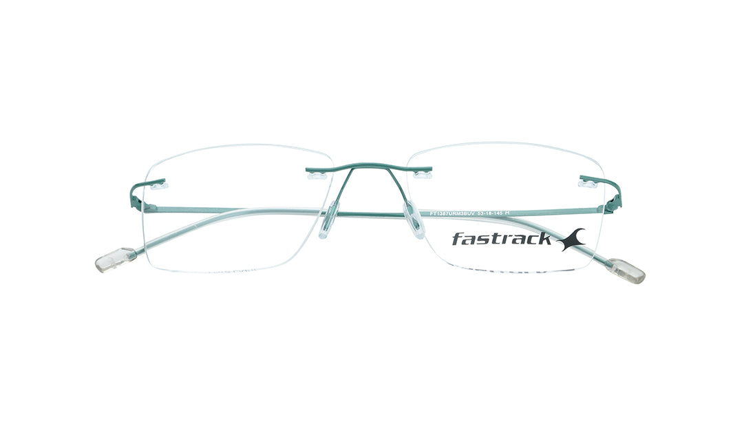 Blue Rimless Unisex Eyeglasses (FT1387URM3BUV|53)