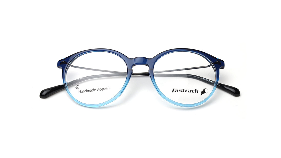 Blue Rimmed Unisex Eyeglasses (FT1401UFC2MBUV|51)