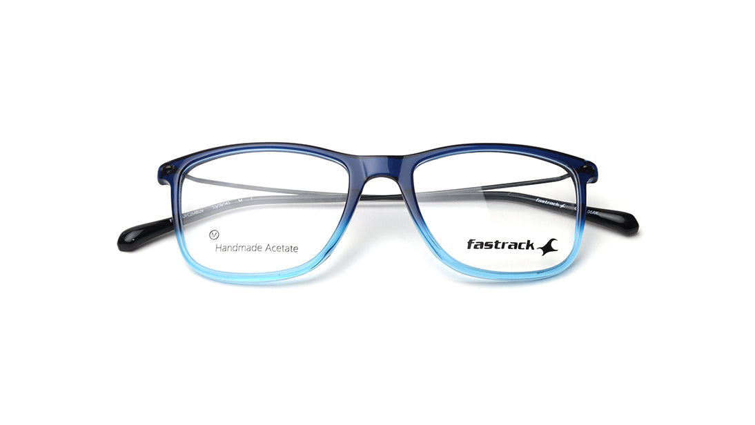 Blue Rimmed Unisex Eyeglasses (FT1402UFC2MBUV|53)