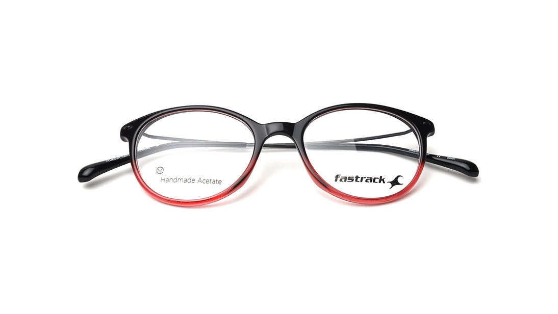 Red Rimmed Unisex Eyeglasses (FT1404UFC1MRDV|53)
