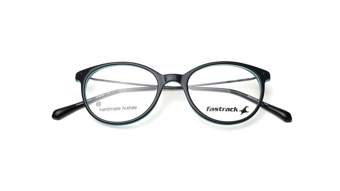 Green Rimmed Unisex Eyeglasses (FT1404UFC2MGRV|53)