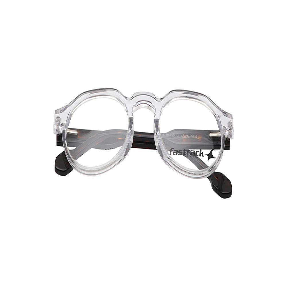 Transparent Rimmed Unisex Eyeglasses (FT1419UFP2SCLV|48)