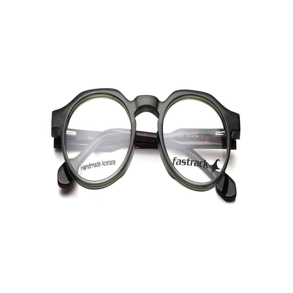 Green Rimmed Unisex Eyeglasses (FT1419UFP3SOLV|48)