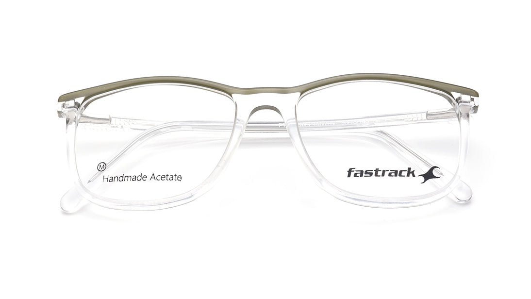 Transparent Square Rimmed Eyeglasses for Men