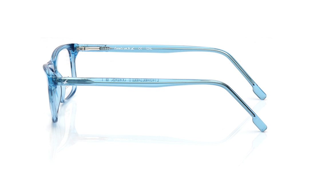 Blue Rectangle Rimmed Eyeglasses for Men