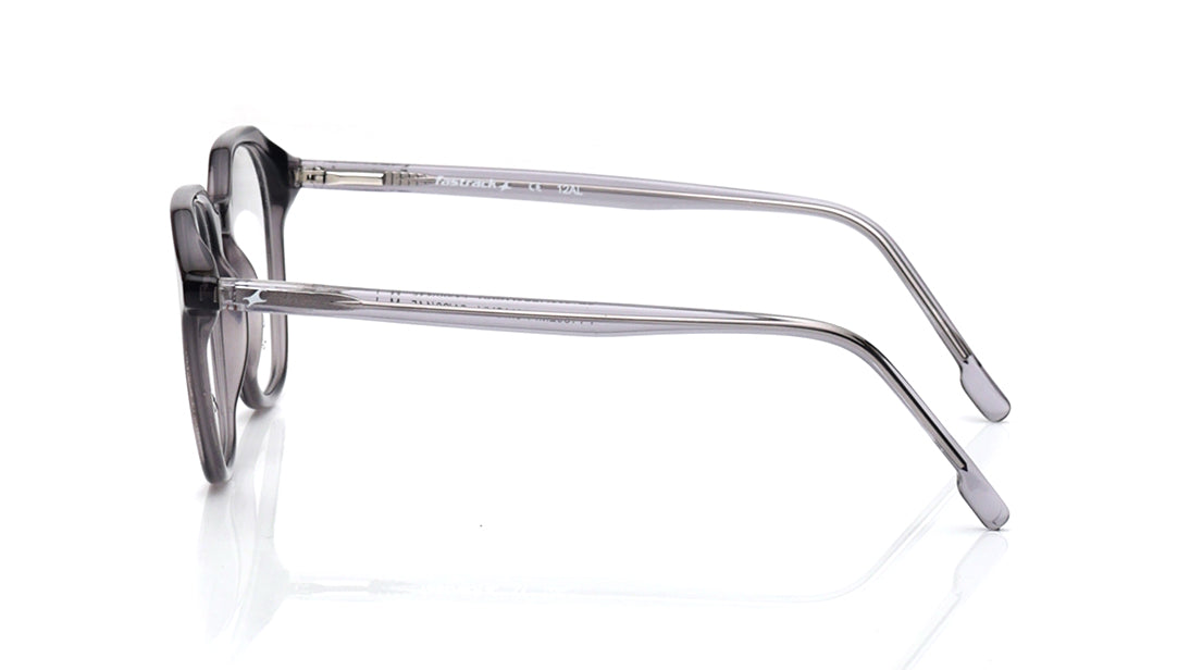 Grey Geometric Rimmed Eyeglasses for Men