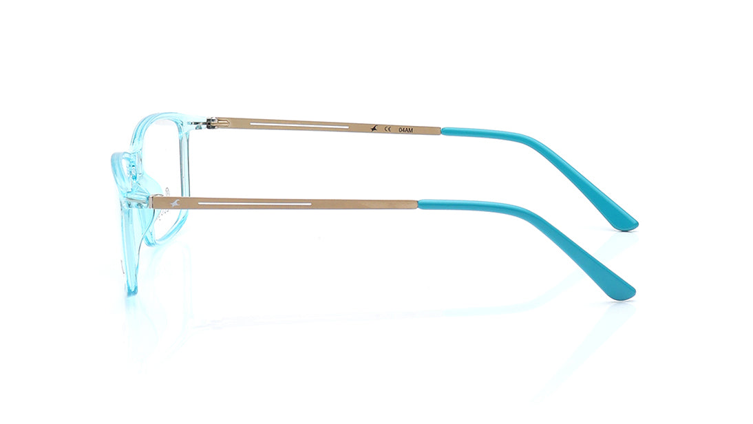 Blue Rectangle Rimmed Eyeglasses for Men and Women