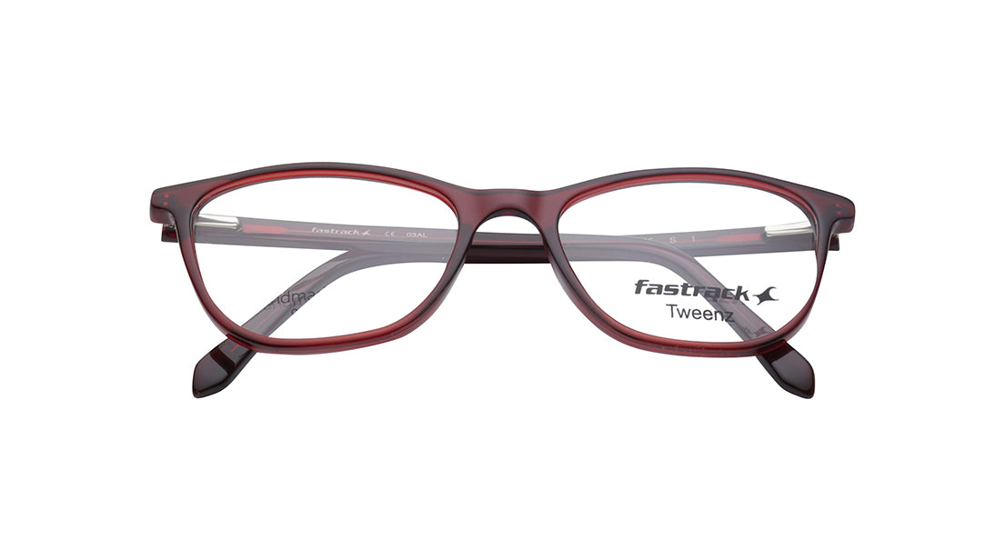Burgundy Butterfly Rimmed Kids Eyeglasses (FZ1211FFP2SBGV|49)