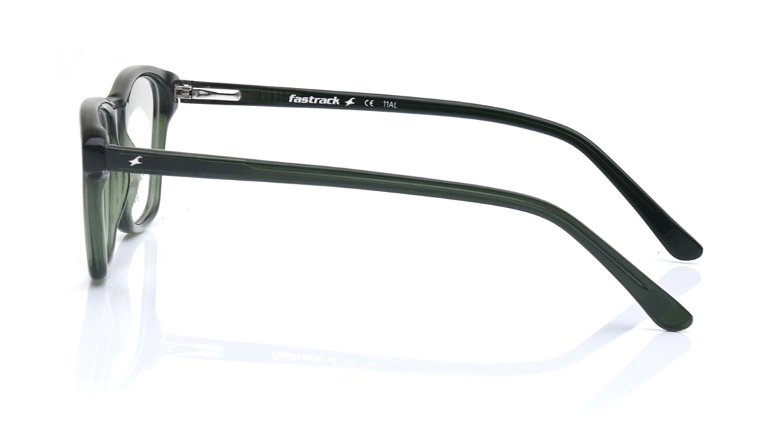 Green Rectangle Rimmed Eyeglasses for Kids