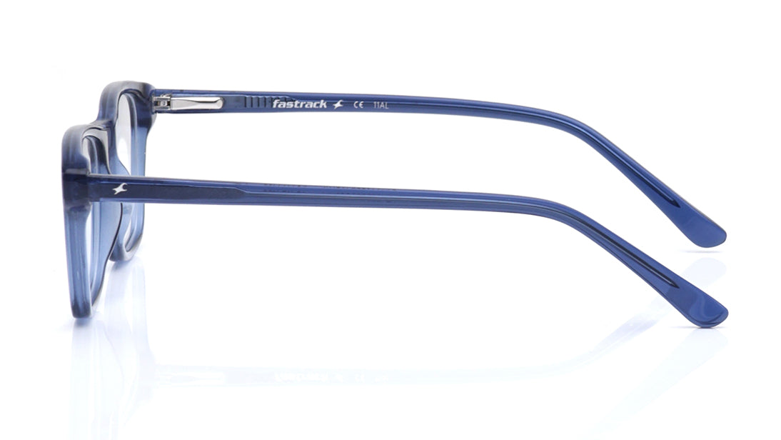 Blue Rectangle Rimmed Eyeglasses for Kids