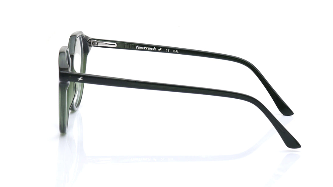 Green Geometric Rimmed Eyeglasses for Kids