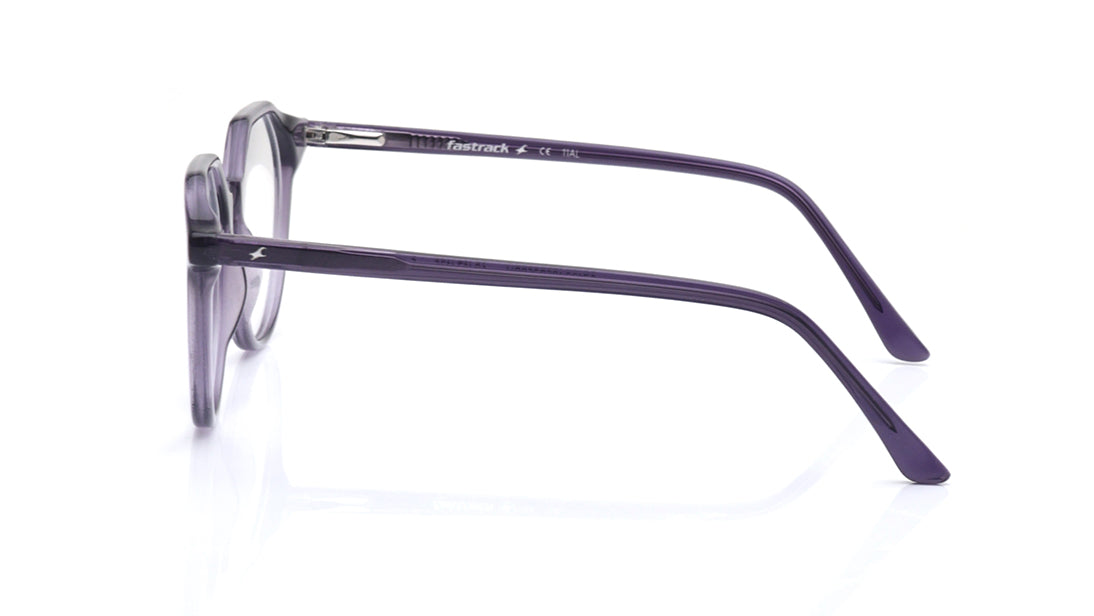 Purple Geometric Rimmed Eyeglasses for Kids