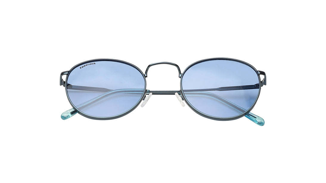 Blue Round Rimmed Sunglasses (M257BU7V)
