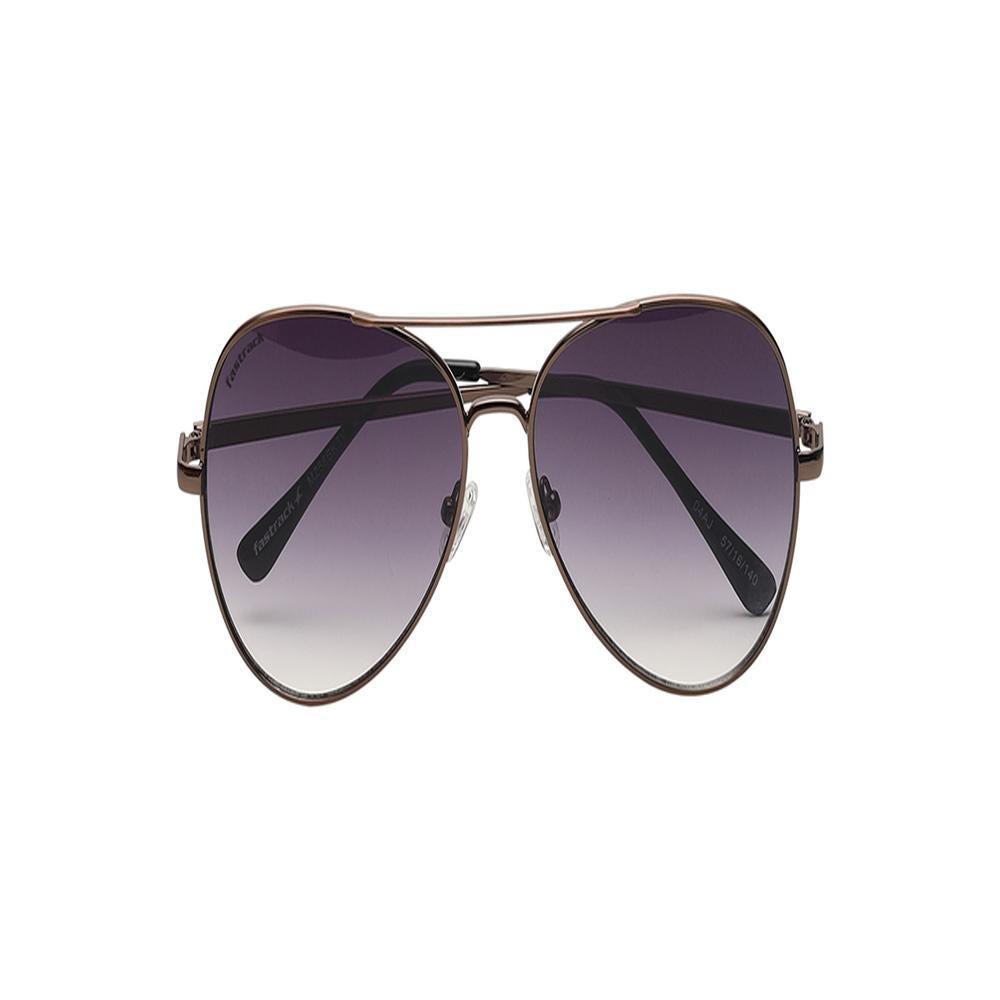 Smoke Gradient Pilot Rimmed Sunglasses (M258BK3V)