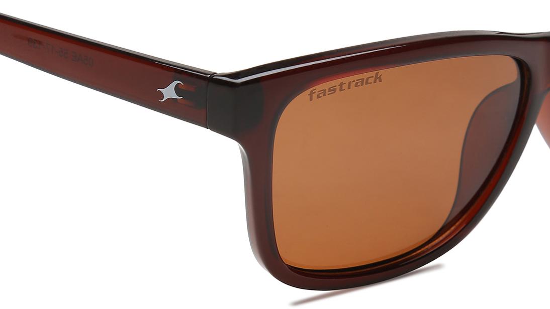 Brown Wayfarer Men Sunglasses (P357BR6P|55)