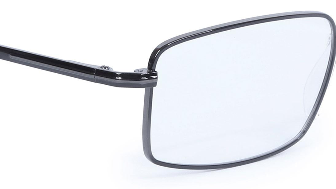 Gun metal Rectangle Rimmed Eyeglasses (T2356B1A1|54)